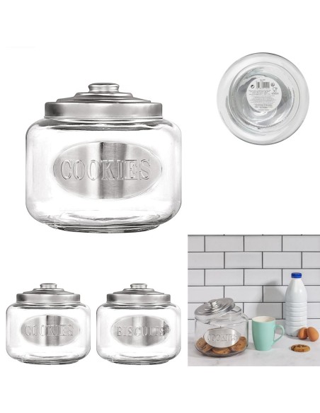 bocal a biscuits avec couvercle 3l m6 a2/in1/m6