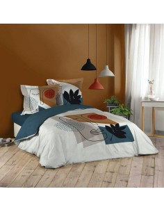 1643782-parure 3 p. 260 x 240 cm imprime 42 fils dessin place cuzco