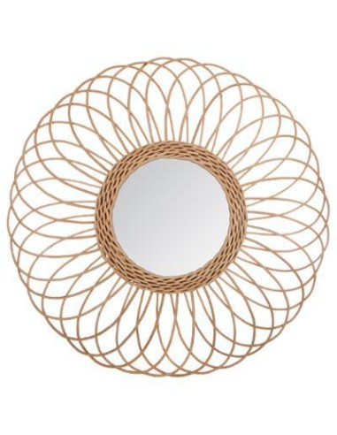 158213-miroir rotin rosace d58