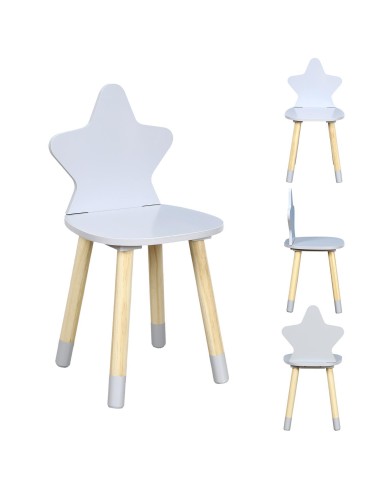 chaise etoile gris m4