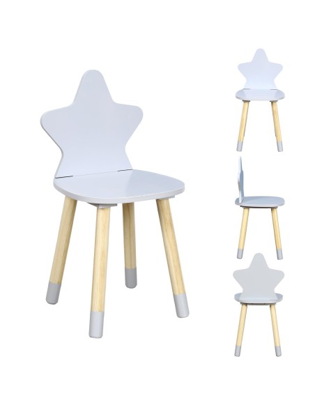 chaise etoile gris m4