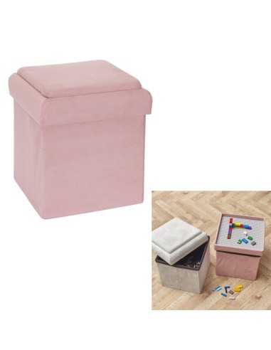 coffre pouf pliable compatible brique rose m4 a1/m4