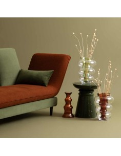 204313 - vase double ambre matali h36