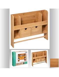 179638 - etagere murale +tiroir bam L. 38 x P. 6,5 x H. 32 cm