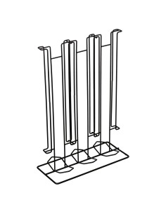 179658 - porte caps fixe v/dgx36 noir L. 21 x P. 9 x H. 31 cm