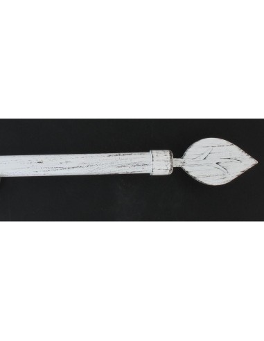 86070160104-kit ext 160-300 cm d19 embout feuille - blanc/noir