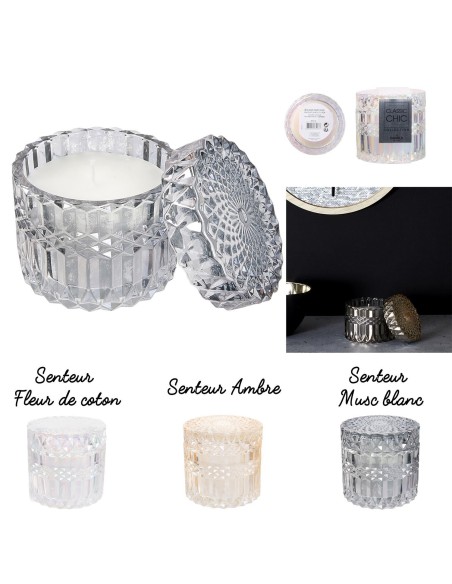 bougie parfumee cisele irise et top h9cm m12