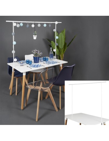 mo1323 - barre deco de table ajustable intext blanc m6
