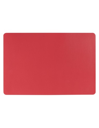 160661f-set table tenor rouge 45x30 L. 45 x P. 30 x H. 0,1 cm