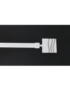 75012210102 - kit ext 210-380 cm d19 embout strass - blanc laque