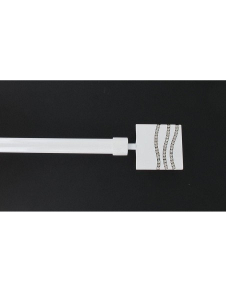 75012210102 - kit ext 210-380 cm d19 embout strass - blanc laque