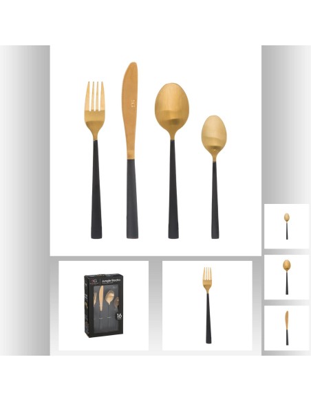 173700 - menagere inox 16p jungle e