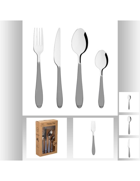 menagere 24p happy pop gris