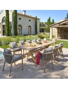 205013 - table xenia ext acacia 12p