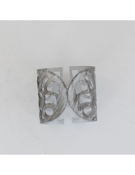 24010931-embrasse metal manchette renaissance - gris/noir