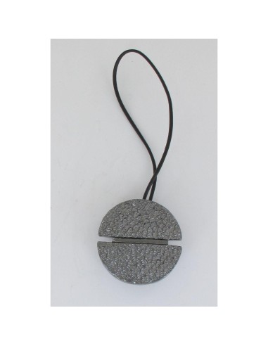 28024991 - embrasse resine aimantee art deco pm - graphite