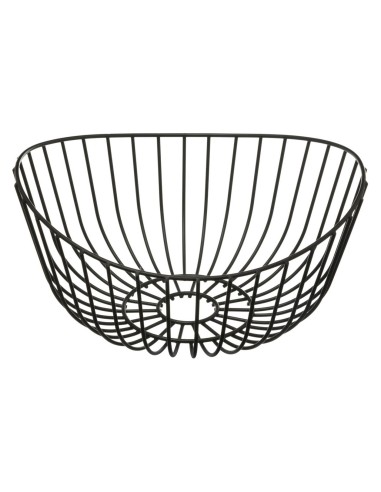 160620b - corbeille fruits courb 27cm n L. 27,5 x P. 26,5 x H. 14 cm