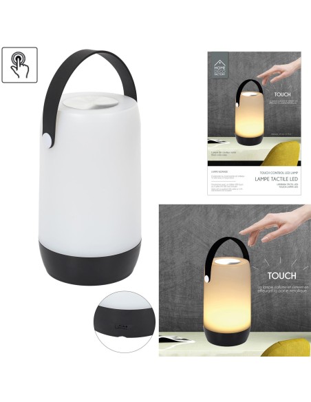 la10406 - lampe tactile nomade noire m8