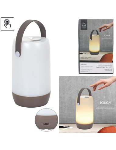 la10407 - lampe tactile nomade taupe m8