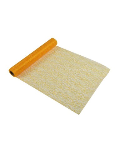 chemin de table vitamine maille 30cm*5m jaune moutarde display de 16 pcs