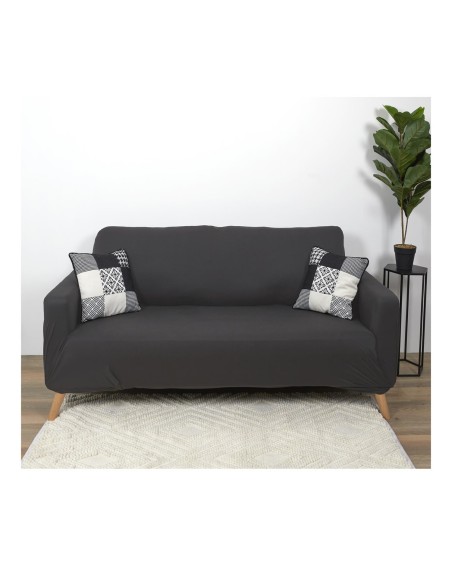 housse extensible canape deux places gris