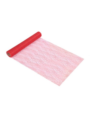chemin de table vitamine maille 30cm*5m rouge display de 16 pcs