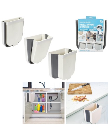 poubelle suspendue pliable 4l m8
