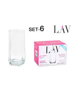 5398s - tua25f set 6 verre boisson 330cc t