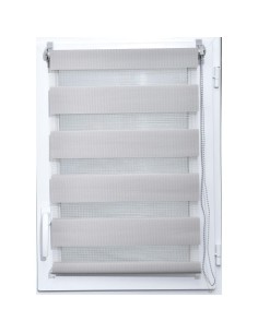 store enrouleur lumiere/nuit 60x90cm - gris clair