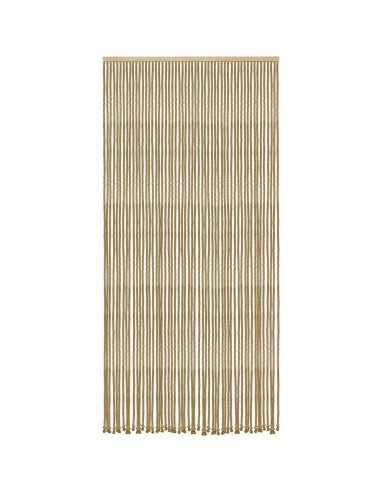 5530061 - rideau de porte coton/polyester corde tressee 90x200cm - jute