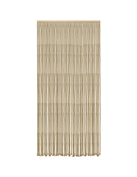 5530061 - rideau de porte coton/polyester corde tressee 90x200cm - jute