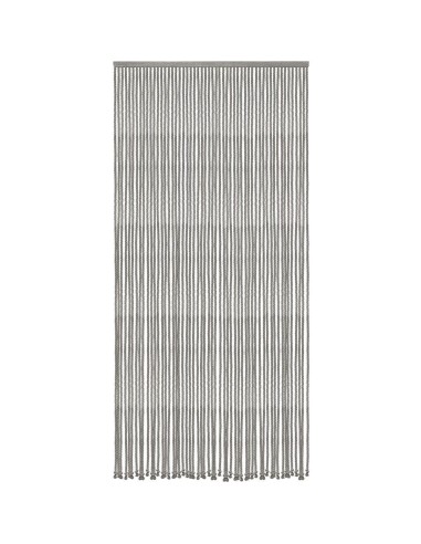 5530093  - rideau de porte coton/polyester corde tressee 90x200cm - gris