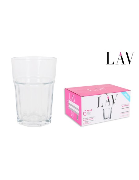 20067s - set 6 verres haut 365cc aras