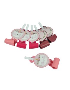 set de 6 sans-genes en papier+pp h11,5cm boho chat