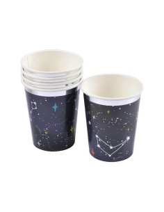 set de 6 gobelets en carton 25cl espace