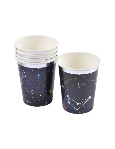 set de 6 gobelets en carton 25cl espace