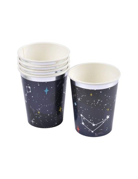 set de 6 gobelets en carton 25cl espace