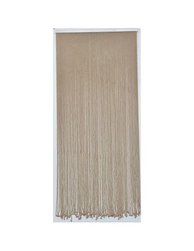 5530161 - rideau de porte coton/polyester ficelle tressee 90x200cm - jute