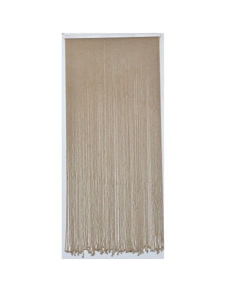 5530161 - rideau de porte coton/polyester ficelle tressee 90x200cm - jute
