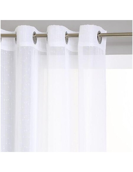 120944z - voilage rayure blanc 140x240