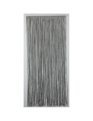 5535057-rideau de porte lanieres tresses 90x200cm - vert de gris