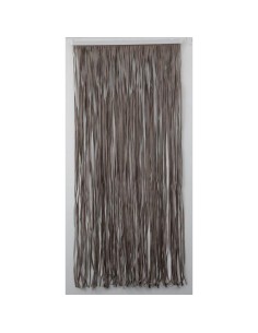 5535063-rideau de porte lanieres tresses 90x200cm - taupe