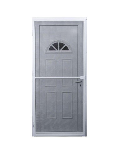 859595-moustiquaire porte battante 100x220 cm - noir