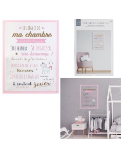 cadre les regles de la chambre fille m6 a1/m6