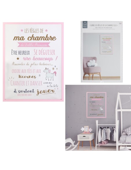 cadre les regles de la chambre fille m6 a1/m6