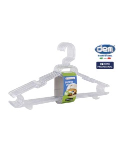 set 6 cintres cristal 43x22cm