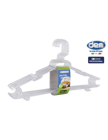 set 6 cintres cristal 43x22cm