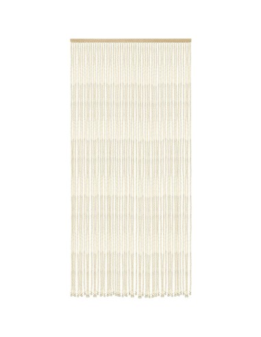 5530003  - rideau de porte coton/polyester corde tressee 90x200cm - ecru