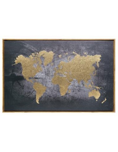 162269 - toile imp/cad/foil monde 58*88