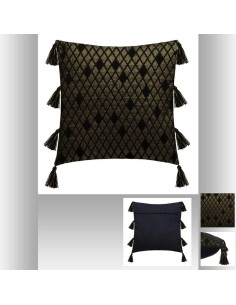 housse cous shine noir 40x40